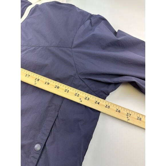 JW Anderson X UNIQLO Ribbed Casual Jacket Navy Blue Lightweight Nylon Womens 12 - Picture 6 of 12